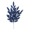 23" MIDNIGHT BLUE GLITTER BAYLEAF SPRAY