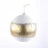 6" CHAMPAGNE/ GOLD SNOW DROP ORNAMENT
