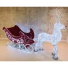 COMMERCIAL OUTDOOR LED LIT SLEIGH AND REINDEER
