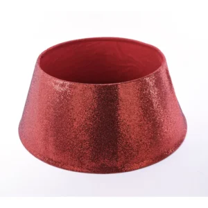 10"x22"D RED SPARKLE TREE COLLAR