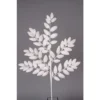 22″ WHITE GLITTER HONEY LOCUST SPRAY