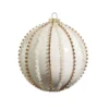5" RHINESTONE & PEARL BALL ORNAMENT