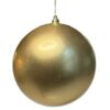 200MM SEAMLESS CHAMPAGNE CANDY FINISH SHATTERPROOF BALL ORNAMENT