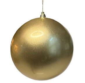 120MM SEAMLESS CHAMPAGNE CANDY FINISH SHATTERPROOF BALL ORNAMENT