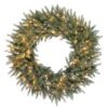 48"D CATSKILL PINE ALL PE LIT WREATH