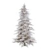 6.5'x50"D FLOCKED BALSAM PINE TREE