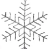 19" CLEAR ACRYLIC SNOWFLAKE ORNAMENT