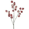 23″ RED/ WHITE WATERPROOF SNOW CRABAPPLE SPRAY