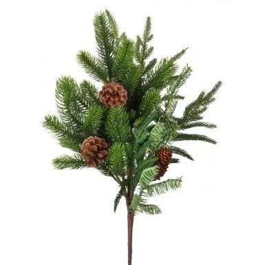 24" REAL TOUCH NORFOLK SPRUCE/JUNIPER SPRAY