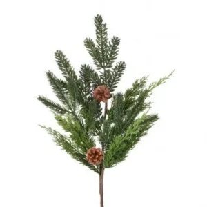 24" REAL TOUCH CEDAR/ SPRUCE CONE SPRAY
