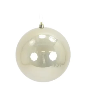150MM CHAMPAGNE PEARL BALL ORNAMENT