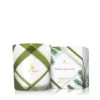 FRASIER FIR FROSTED PLAID MEDIUM CANDLE