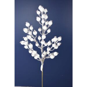 25" WHITE ICED CRABAPPLE SPRAY