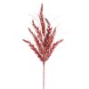 31" RED GLITTER CEDAR GRASS SPRAY