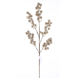 26" CHAMPAGNE GLITTER BERRY SPRAY