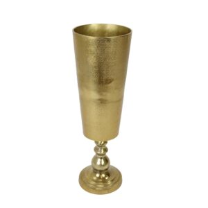 19"H GOLD VASE