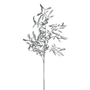 28" GREEN/ WHITE FROSTED MISTLETOE SPRAY