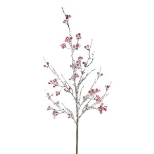 31" SNOW BERRY TWIG SPRAY
