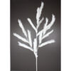 39" WHITE FAUX FEATHER SPRAY