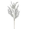 30" PLATINUM/ SILVER GLITTER CEDAR BERRY SPRAY