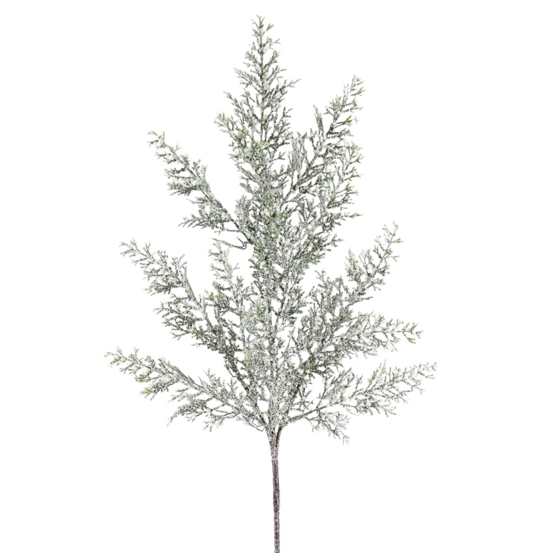 21" SILVER/ GREEN CEDAR BERRY SPRAY