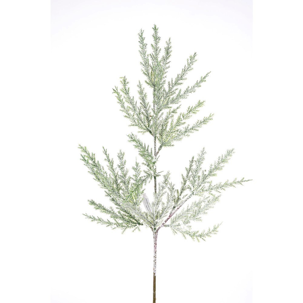 20" FROSTED GREEN JUNIPER SPRAY