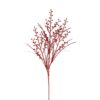 29" RED GLITTER WINTER BERRY SPRAY