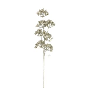 27" PLATINUM GLITTER LACE BERRY SPRAY