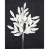 23" WHITE GLITTER BAYLEAF SPRAY