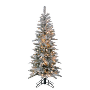 4.5'x24"D SNOWCREST PENCIL TREE