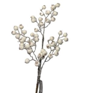 25.5" WHITE ICED CRABAPPLE SPRAY