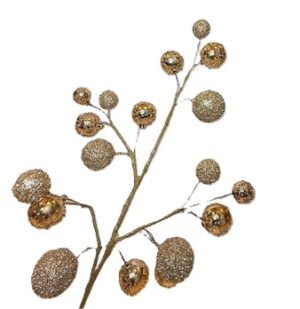 26.5" GOLD/ COPPER GLITTER BALL SPRAY