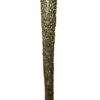 10.5" CHAMPAGNE GOLD GLITTER GLASS ICICLE ORNAMENT