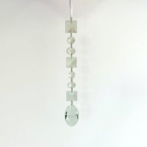 8.5" CLEAR ACRYLIC DROP ORNAMENT