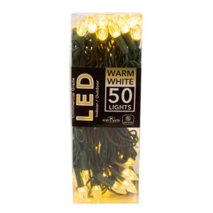 50 LIGHTS C3 DIAMOND WARM WHITE LED LIGHT SET