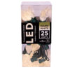 25 LIGHT FACET C7 WARM WHITE LED LIGHT SET WITH GREEN WIRE