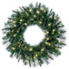 42"D WARM WHITE LED CASHMERE WREATH