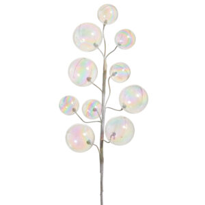 26" CLEAR IRIDESCENT BALL SPRAY