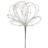20" SILVER BEADED JEWEL FLOWER BURST STEM