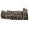 2.5"x5Y GUNMETAL LEATHER JUTE WIRED RIBBON