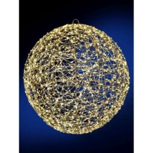16"D MICRO WARM WHITE LED TWINKLING KISSING BALL