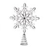 13" ACRYLIC SNOWFLAKE TREE TOPPER