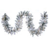 9'x14"D FLOCKED BALSAM GARLAND