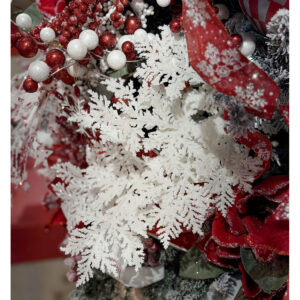 19" WHITE GLITTER INCENSE CEDAR SPRAY