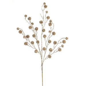 31" CHAMPAGNE GLITTER BALL SPRAY