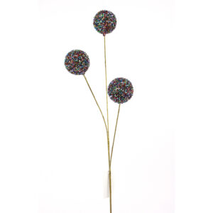 28" BLUE-MULTI COLORED EYELASH BALL SPRAY