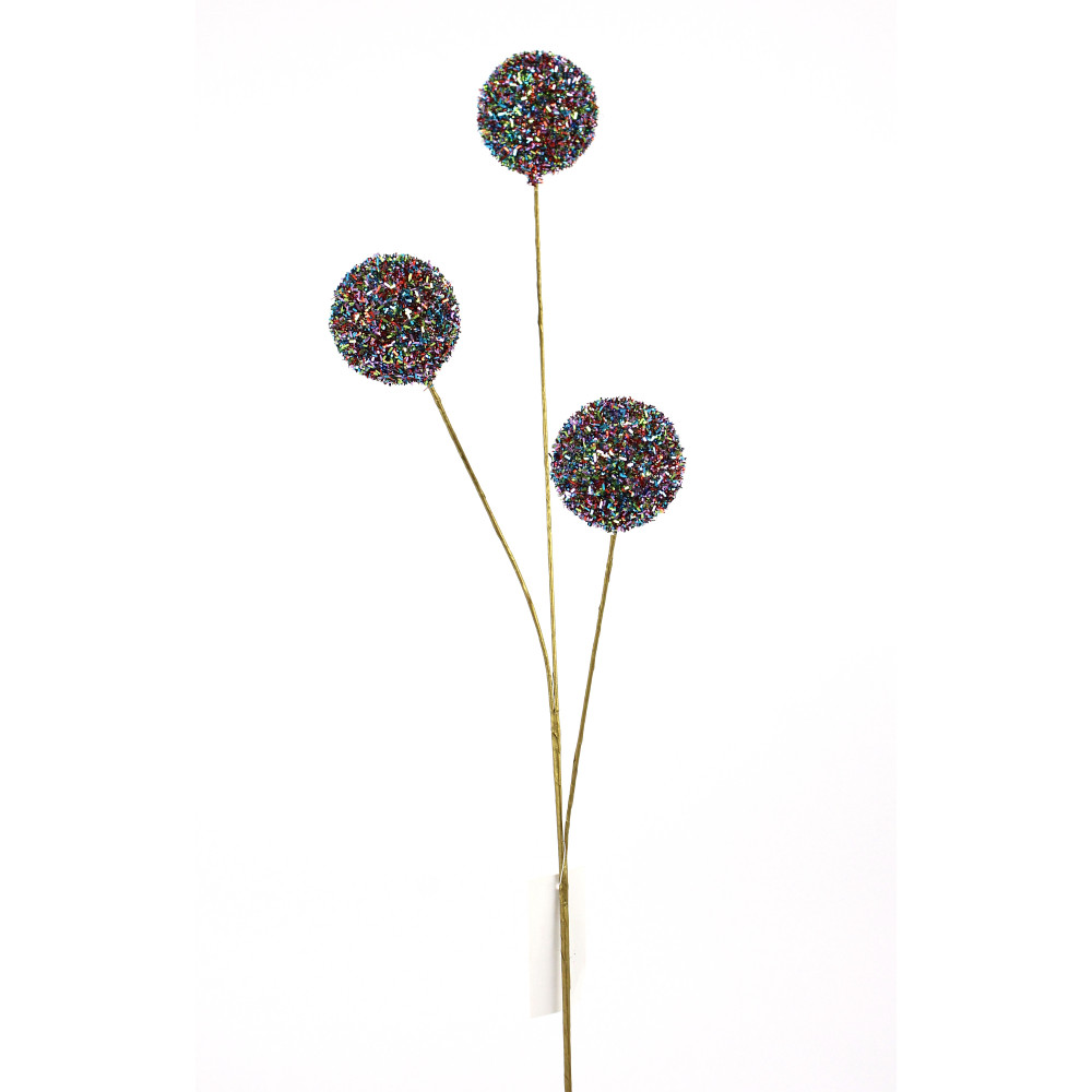 28" BLUE-MULTI COLORED EYELASH BALL SPRAY