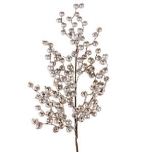 29" MATTE SILVER/ CHAMPAGNE CRABAPPLE SPRAY