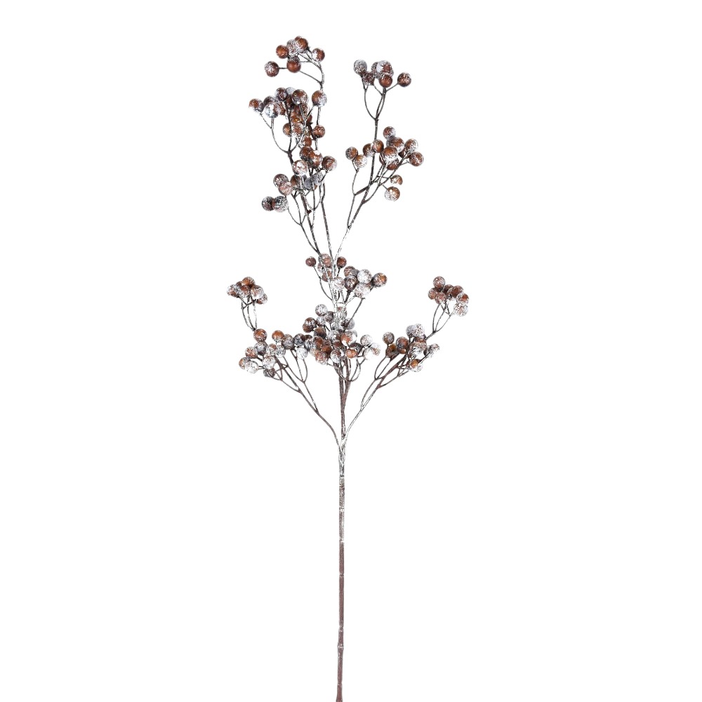 32" WHITE/ NATURAL SNOW BERRY SPRAY