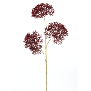 29" DARK RED QUEEN ANNE'S LACE SPRAY